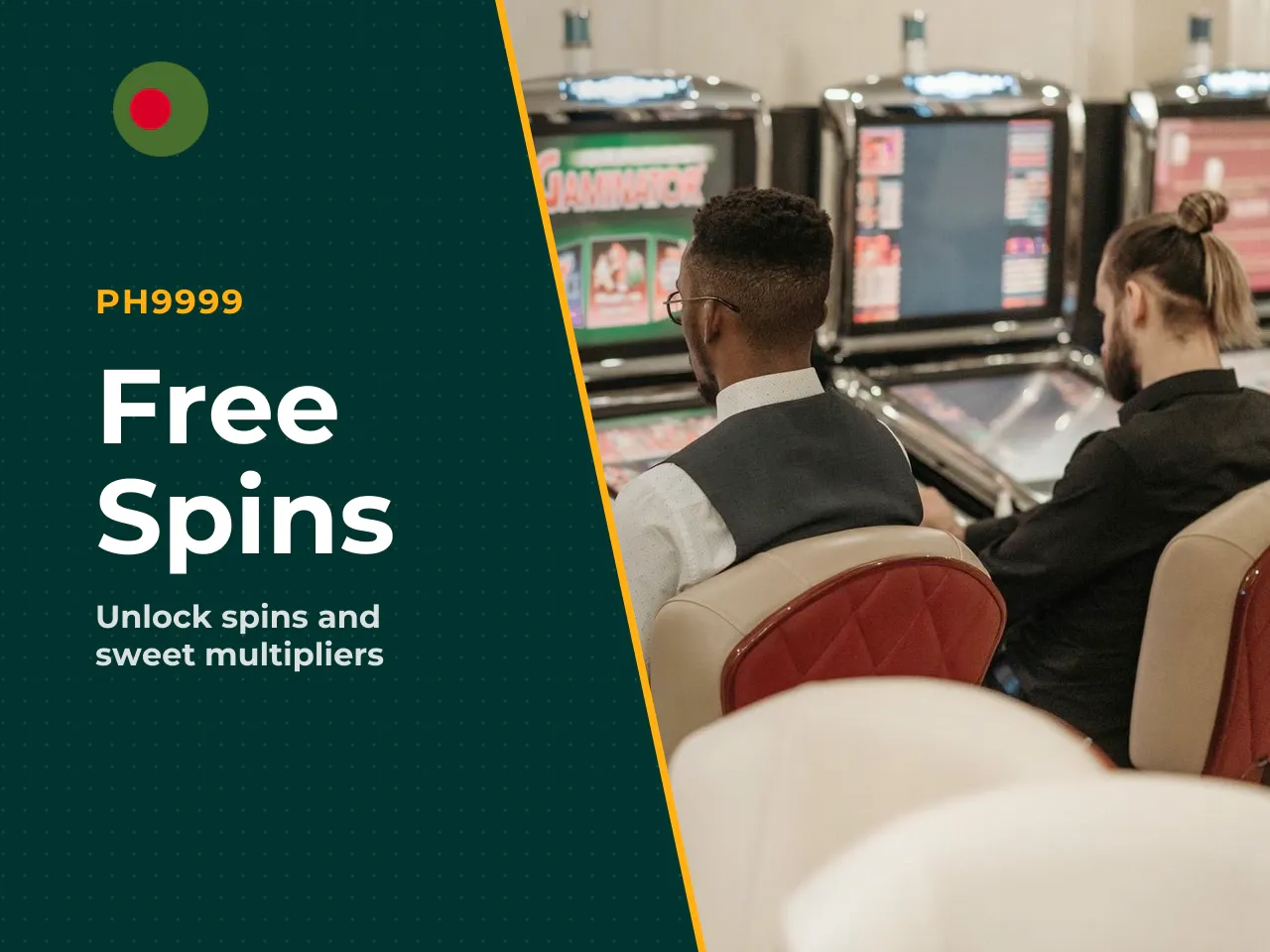 Free Spins and Multipliers. Land 4