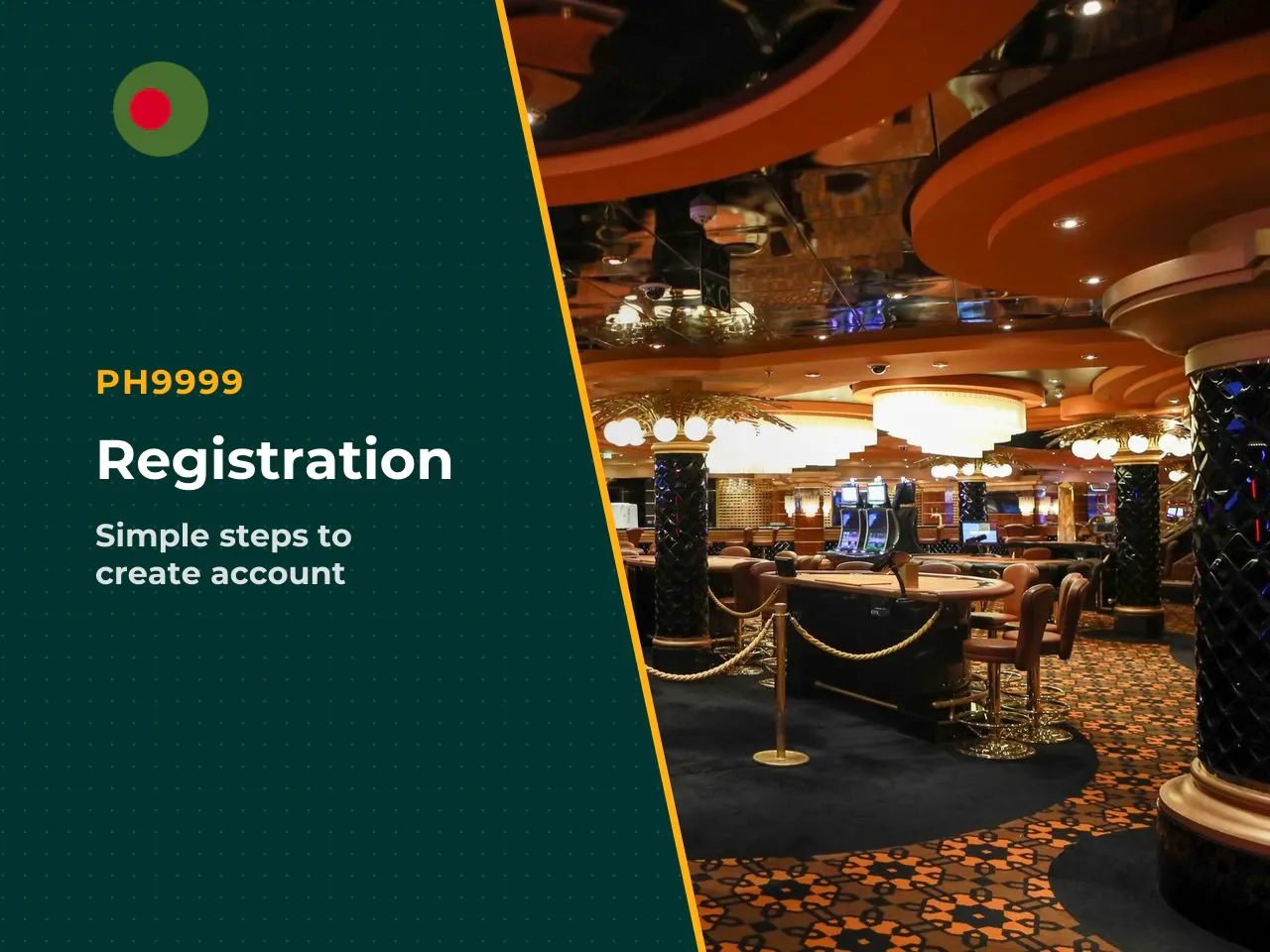 Registration Account Creation and Casino Login